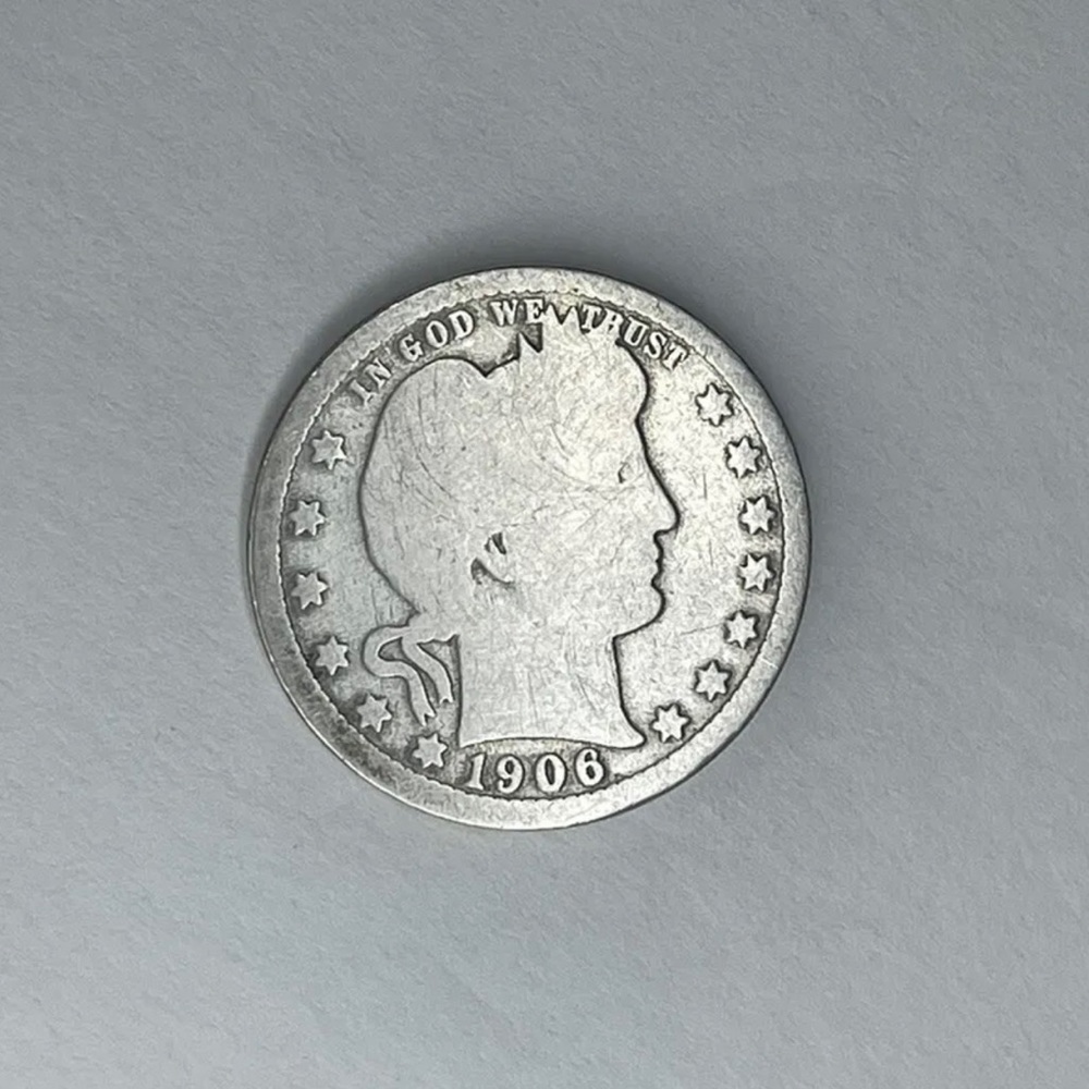 Old Barber Half Dollar Coin 1906!!!